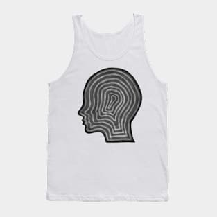 Abstract head profile Tank Top